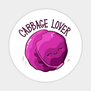 “Cabbage Lover” Cute Purple Cabbage Magnet